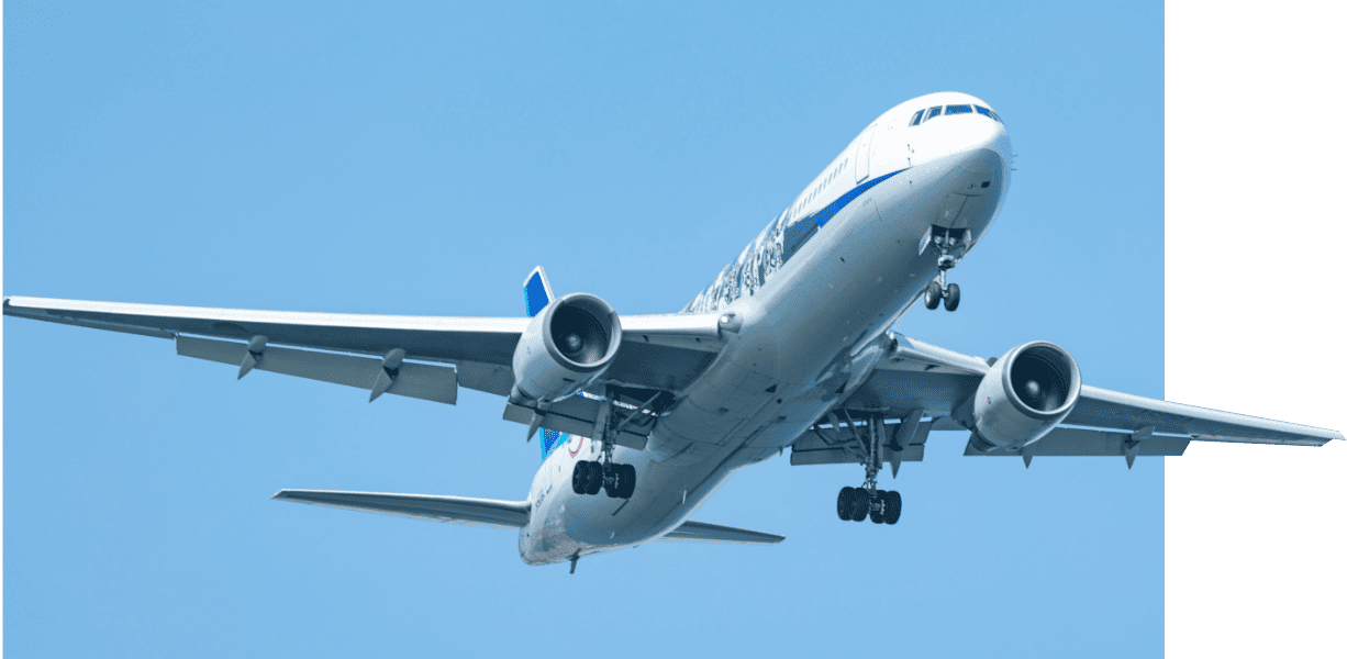 顧客第一主義に則って 飛行機の写真